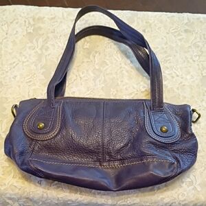 Elegant Purple Leather Handbag
